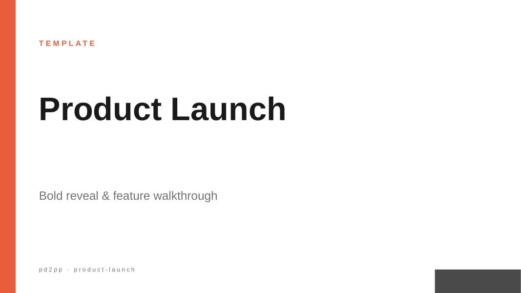 Product Launch preview