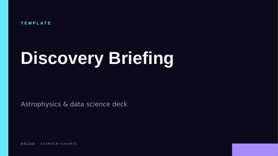 Discovery Briefing preview