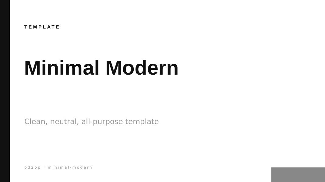 Minimal Modern preview