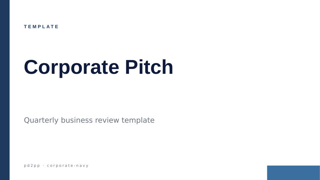 Corporate Pitch preview