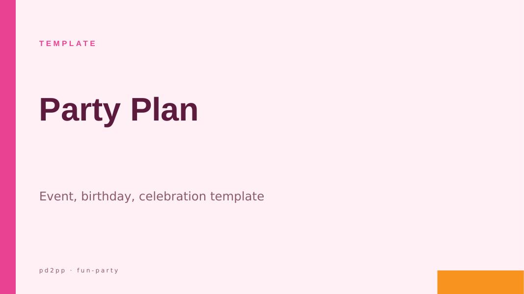 Party Plan preview